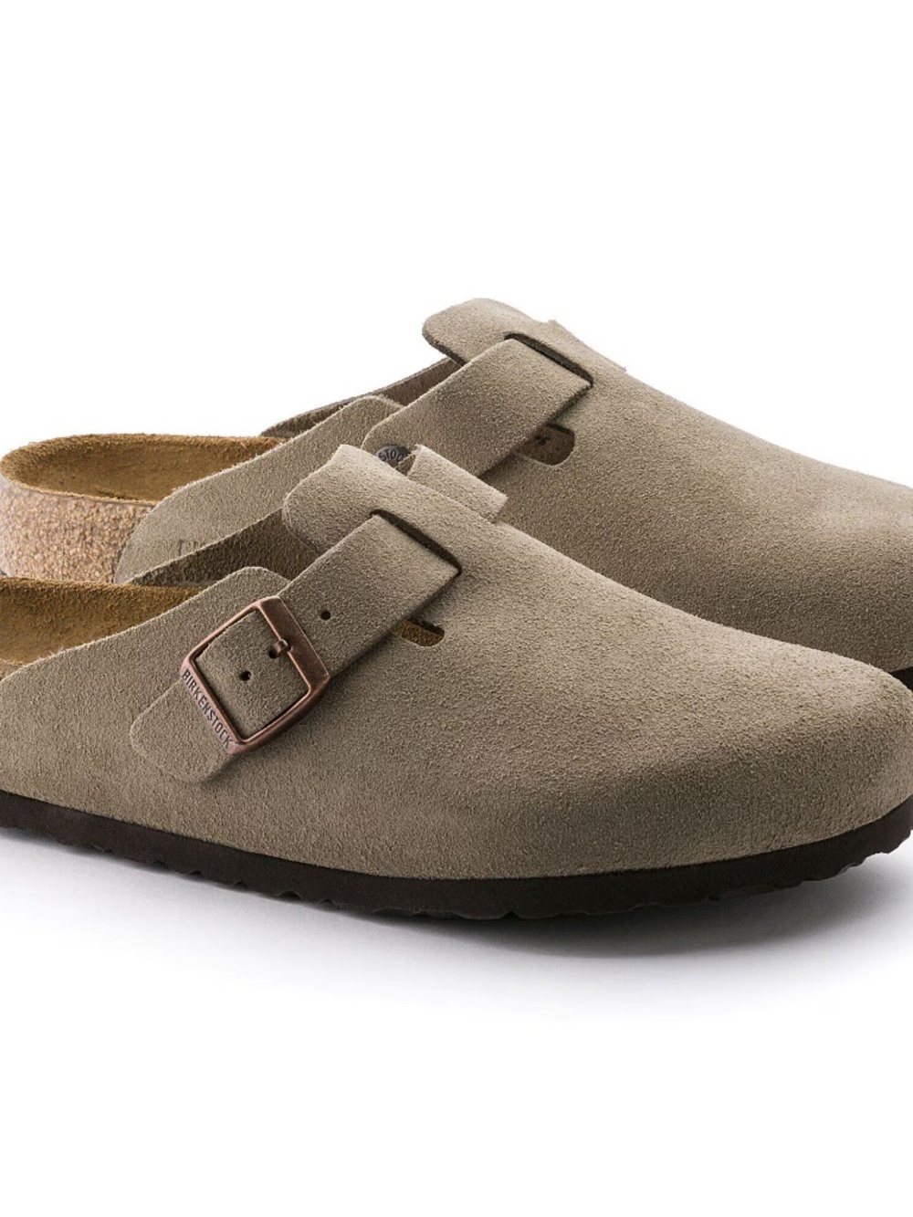 Birkenstock - Boston Soft Footbed Taupe Size 37